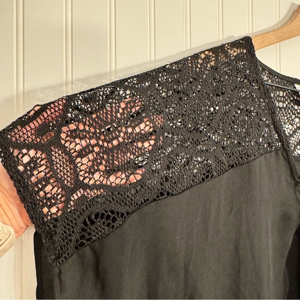 Merona Women’s Black Lace Swimsuit Cover-Up Size Small - Picture 4 of 11